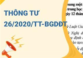 Thông tư số 26/2020/TT-BGDĐT